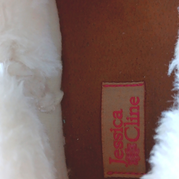 Jessica Cline Faux Suede And Fur Lined Shoes 10W Never Worn - Picture 3 of 4